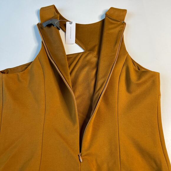 NWT Anthropologie Sunday In Brooklyn Asymmetrical Cutout Bronze Top Size Large - Picture 8 of 12